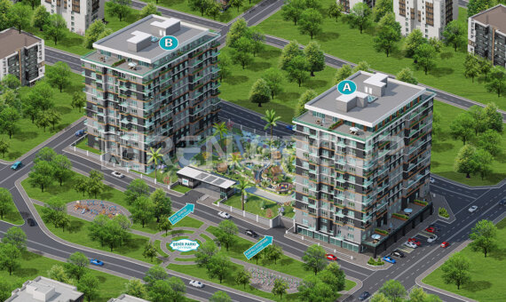 Residential complex in Istanbul buyukcekmece with Marmara views